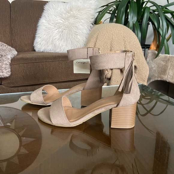 🔸 George 🔸 chunky heel sandals - Picture 2 of 10